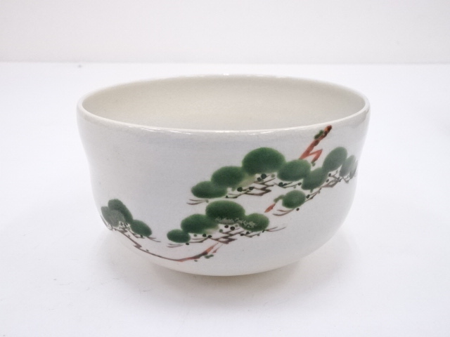 茶道具 京焼 伊東陶山造 色絵 松模様 茶碗 共箱 ED11-7 - メルカリ